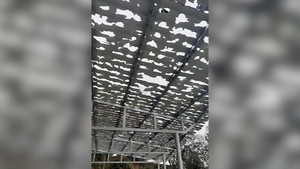 Mưa đá rơi nát mái nhà, phá hỏng ô tô