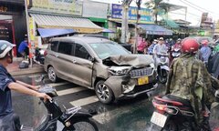 Ô tô tông loạn xạ rồi lao vào nhà dân, một người tử vong