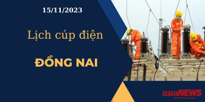 Lịch cúp điện hôm nay ngày 15/11/2023 tại Đồng Nai