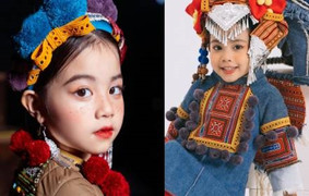 Hoàng Diệp thành mẫu nhí ít tuổi nhất lịch sử Vietnam International Fashion Week