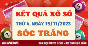 Kết quả xổ số Sóc Trăng hôm nay 15/11/2023 - XSST 15/11