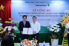 Ông Lê Văn Ron làm Giám đốc Vietcombank Bến Tre