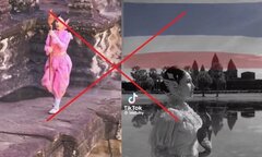  Xem xét xử lý TikToker ghép hình vua Thái Lan vào clip Angkor Wat
