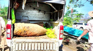 Quảng Bình: Di dời quả bom hơn 300kg ra khỏi khu vực nhà dân