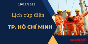 Lịch cúp điện hôm nay ngày 19/11/2023 tại TP.HCM