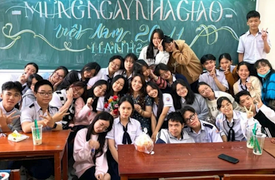 Hy hữu trường tặng tiền tất cả học sinh ngày 20/11