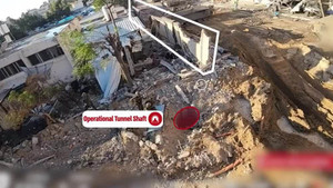 Cận cảnh đường hầm Israel vừa phát hiện bên dưới bệnh viện Al-Shifa