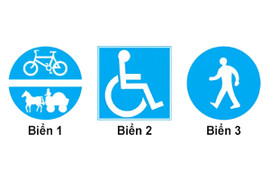 Biển nào báo hiệu nơi đỗ xe cho người khuyết tật?