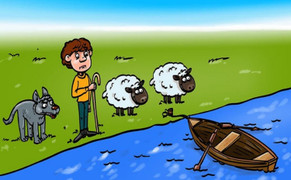 Làm cách nào sao để đưa những con vật sang sông?