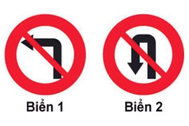 Khi gặp biển nào xe được rẽ trái?