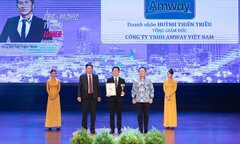 Amway Việt Nam lập cú đúp giải thưởng cho doanh nghiệp và nhà lãnh đạo