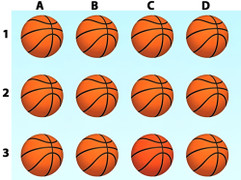 Thách bạn chỉ ra quả bóng nào có màu sắc khác biệt?