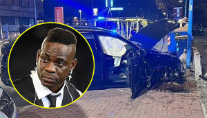 Balotelli gặp tai nạn, xe sang giá 5 tỷ đồng hỏng nặng