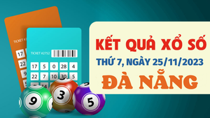 Kết quả xổ số Đà Nẵng hôm nay 25/11 - XSDNA 25/11/2023
