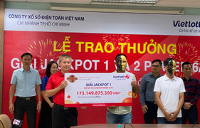 Tấm vé Vietlott trúng độc đắc gần 100 tỷ đồng phát hành ở TP.HCM