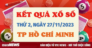 Kết quả xổ số TP.HCM hôm nay 27/11 - XSHCM 27/11/2023