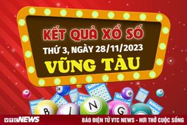 Kết quả xổ số Vũng Tàu hôm nay 28/11/2023 - XSVT 28/11