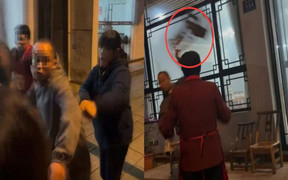 Chê đồ ăn quá ít, khách bị chủ nhà hàng đuổi đánh cực kỳ hung hãn