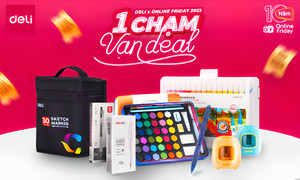 Văn phòng phẩm Deli: Thương hiệu dẫn đầu trên sàn thương mại điện tử