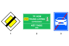 Biển nào báo hiệu kết thúc đường cao tốc?