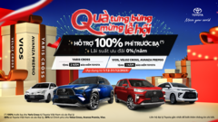 Tậu xe Toyota đón Tết: Nhận ngay ưu đãi 100% lệ phí trước bạ và quà tặng hấp dẫn