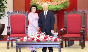 Tổng Bí thư: Tiếp tục giữ gìn, vun đắp cho mối quan hệ Việt Nam - Campuchia