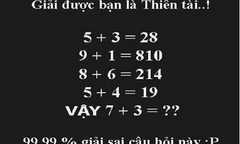 Rất hiếm người trả lời đúng câu đố tìm quy luật này trong 30 giây