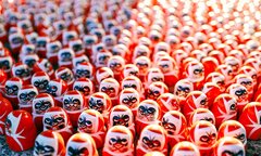 Độc đáo ngôi chùa có hàng nghìn búp bê cầu may Daruma ở Nhật Bản