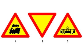 Biển nào báo hiệu sắp đến nơi giao nhau giữa đường bộ và đường sắt?