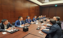 Lãnh đạo Petro Vietnam làm việc với các đối tác tại Hội nghị COP28