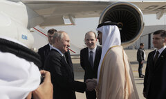 Tổng thống Putin đến UAE, bắt đầu chuyến công du Trung Đông