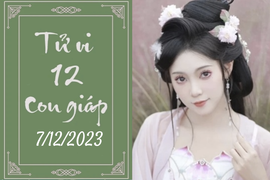 Tử vi vui 12 con giáp hôm nay ngày 7/12/2023: Dần chăm chỉ, Mão nhanh gọn