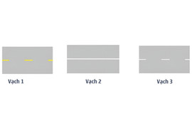 Khi gặp vạch kẻ đường nào các xe được phép đè vạch?