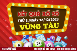 Kết quả xổ số Vũng Tàu hôm nay 12/12 - XSVT 12/12/2023