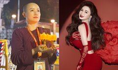 Xuống tóc xuất gia, cô Xuyến 'Về nhà đi con': Tôi đang rất hạnh phúc