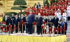 Tổng Bí thư Nguyễn Phú Trọng đón Tổng Bí thư, Chủ tịch Trung Quốc Tập Cận Bình