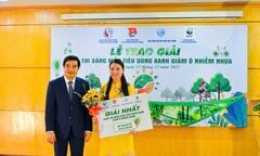 Nhóm giáo viên giành giải nhất thi Sáng kiến tiêu dùng xanh, giảm ô nhiễm nhựa