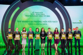 Vietcombank lọt Top 10 DN có Báo cáo thường niên tốt nhất thị trường chứng khoán