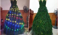 Hàng độc mùa Giáng sinh: Chiếc váy làm từ rêu giá hơn 20 triệu đồng