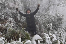 Yên Bái: Xuất hiện băng giá tại Mù Cang Chải