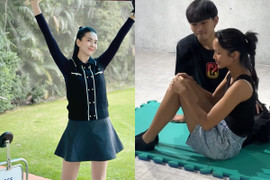 Sao Việt 23/12: H'Hen Niê bị trật bánh chè, MC Mai Ngọc khoe dáng trên sân golf