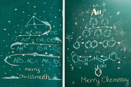 Độc đáo 'trend' làm cây thông Noel bằng công thức Toán, Lý, Hóa của giới trẻ