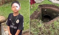 Cậu bé rơi xuống cống trong mưa lớn, trôi hơn 300m vẫn sống sót thần kỳ
