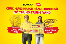 BONCHA trao vàng cho khách hàng may mắn