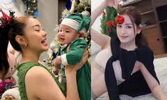 Sao Việt 26/12: Minh Hằng khoe rõ mặt con trai, Chi Pu diện nội y gợi cảm