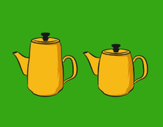 Ấm nào chứa nhiều trà hơn?