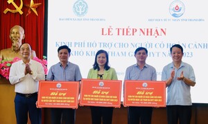 BHXH tỉnh Thanh Hóa: Tiếp nhận kinh phí hỗ trợ hoàn cảnh khó khăn tham gia BHYT