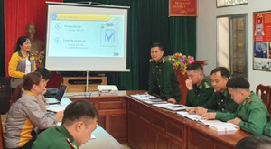 Tuyên truyền BHXH tự nguyện đến chiến sĩ công an, biên phòng ở Cao Bằng