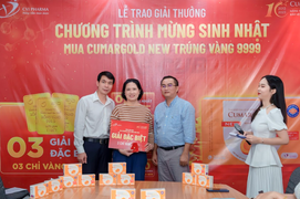 Khách hàng cuối cùng trúng 3 chỉ vàng 9999 khi mua CumarGold New