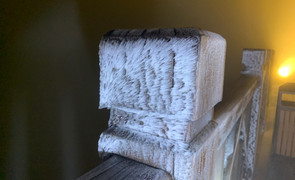 Băng giá xuất hiện trên đỉnh Fansipan